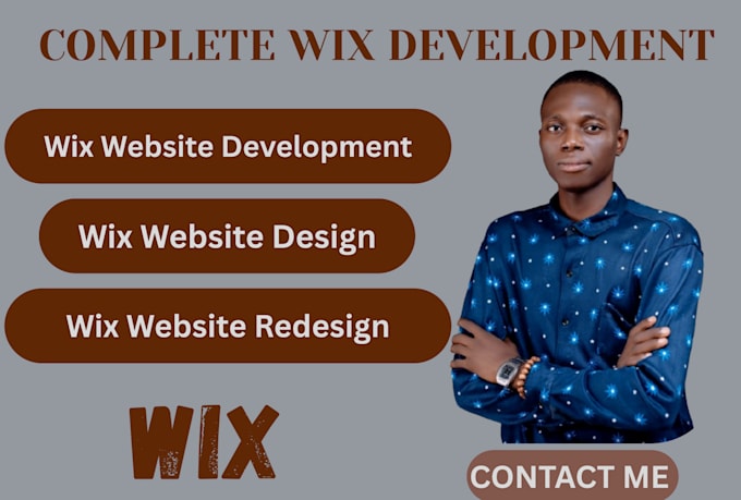 do wix website design, redesign business wix website, website development setup